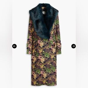 Zimmermann double breasted jacquard coat size 0